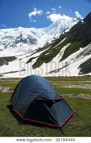 Tent at Nanga Parbat base camp