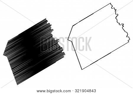 Milam County, Texas (counties In Texas, United States Of America,usa, U.s., Us) Map Vector Illustrat