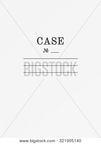 Binder For Documents Archive. Paper Case Folder Cover.