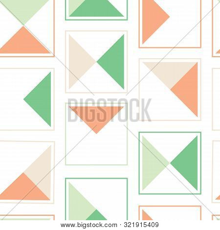 Retro Turning Triangle Block Vector Seamless Pattern