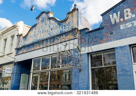 Melbourne, Australia - June 9, 2019: Auction Rooms Cafe Is A Rustic Cafe On Errol Street In North Me