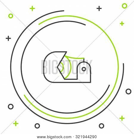 Black And Green Line Scotch Icon Isolated On White Background. Roll Of Adhesive Tape For Work And Re