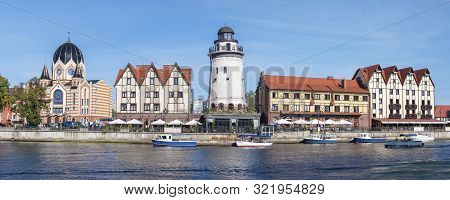 A New Liberal Synagogue, The Architecture Of The Fishing Village In Kaliningrad, Russia, 1 September
