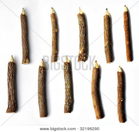 pen, wodden, farve