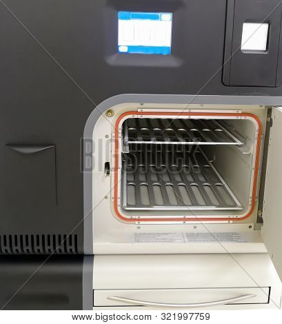 Closeup Image Of Low Temperature Sterilization Machine Chamber