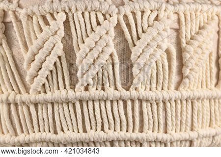 Macramé, A Form Of Textile Produced Using Knotting Techniques