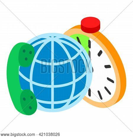 Communication Support Icon. Isometric Illustration Of Communication Support Vector Icon For Web