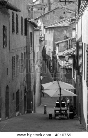 Straße In Siena
