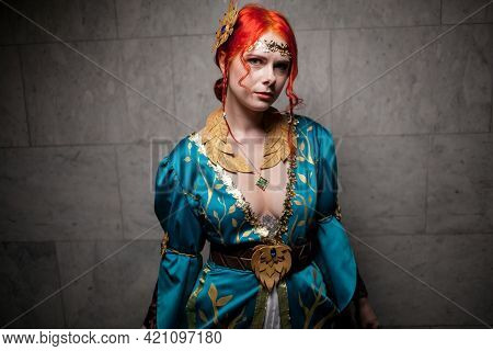 Kiev, Ukraine - May 20, 2018: Comic Con, An Annual Festival Of Geek Culture In Kiev, Ukraine. Cospla