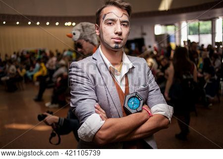 Kiev, Ukraine - May 20, 2018: Comic Con, An Annual Festival Of Geek Culture In Kiev, Ukraine. Cospla