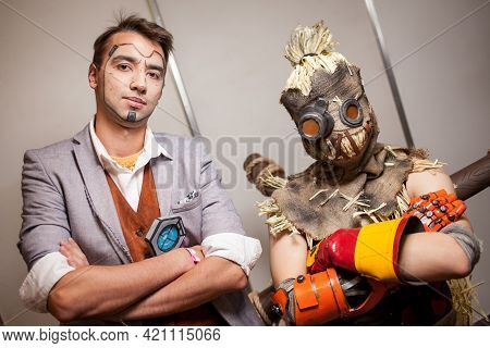 Kiev, Ukraine - May 20, 2018: Comic Con, An Annual Festival Of Geek Culture In Kiev, Ukraine. Cospla