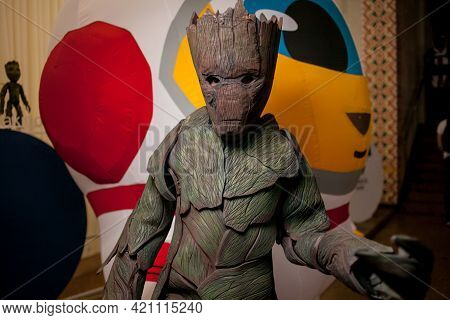 Kiev, Ukraine - May 20, 2018: Comic Con, An Annual Festival Of Geek Culture In Kiev, Ukraine. Cospla