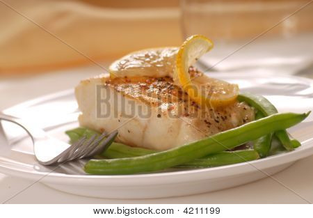 Filetto di merluzzo con fagiolini