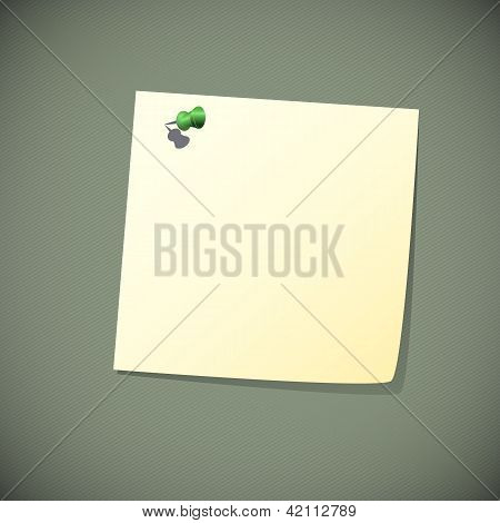 Green Read Note Paper With Pin