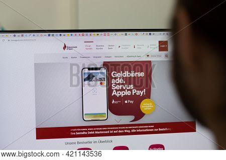 New York, Usa - 1 May 2021: Bawag Psk Company Website On Screen, Illustrative Editorial