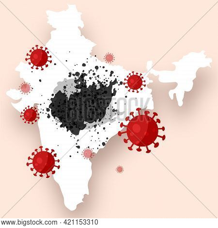 Black Mold Epidemic In India. Infection Of People With Mucormycosis After A Decrease In Immunity Due