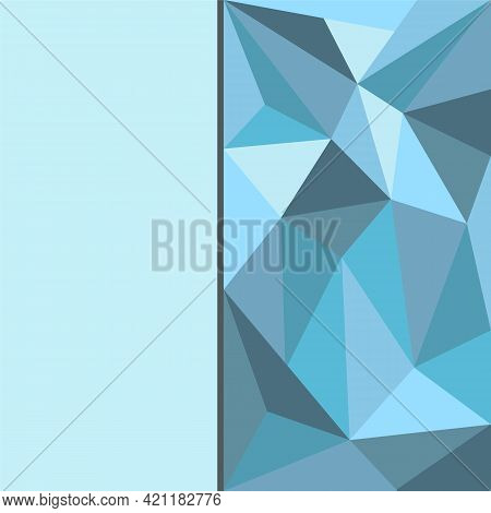 Geometric Triangle Polygon Beautiful Blue Cute Background