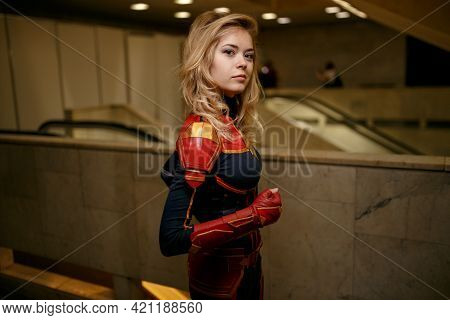 Kiev, Ukraine - June 1, 2019: Kiev Comic Con, An Annual Fandom Festival In Ukraine. Festival Of Comi