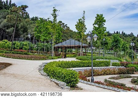 Halkali,istanbul,turkey- May 20,2021.spring View From Halkali Public Park With Its Nature,green Area