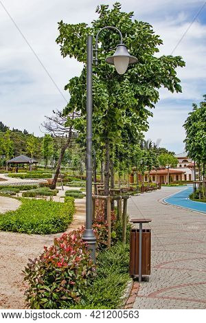 Halkali,istanbul,turkey- May 20,2021.spring View From Halkali Public Park With Its Nature,green Area