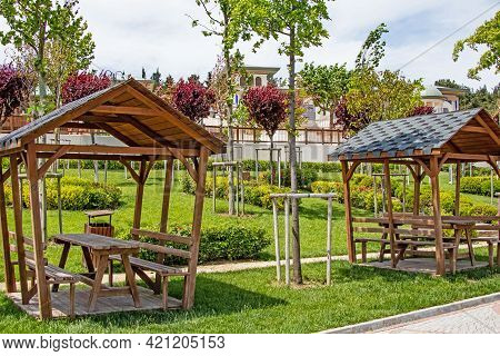 Halkali,istanbul,turkey- May 20,2021.spring View From Halkali Public Park With Its Nature,green Area