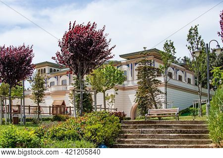 Halkali,istanbul,turkey- May 20,2021.spring View From Halkali Public Park With Its Nature,green Area