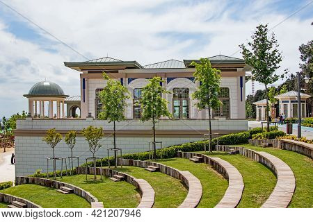 Halkali,istanbul,turkey- May 20,2021.spring View From Halkali Public Park With Its Nature,green Area