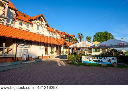 Krynica Morska, Poland - May 15, 2021: Hotel Kahlberg, 3-star Hotel In Krynica Morska. Baltic Sea