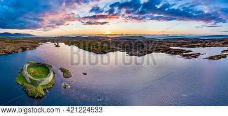 Aerial View Of Doon Fort By Portnoo - County Donegal - Ireland.