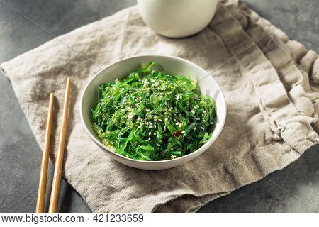 Homemade Healthy Korean Miyeok Muchim Seaweed Salad