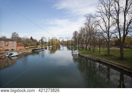 Views Along The Thames At Wallingford, Oxfordshire In The Uk, Taken On The 31st March 2021