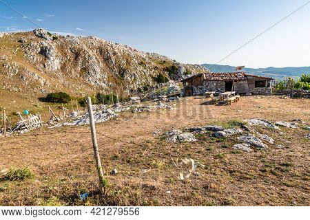 View Of Rocca Del Crasto Near Alcara Li Fusi Town In The Nebrodi Park, Sicily