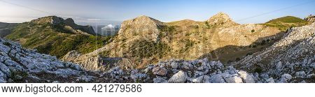 View Of Rocca Del Crasto Near Alcara Li Fusi Town In The Nebrodi Park, Sicily