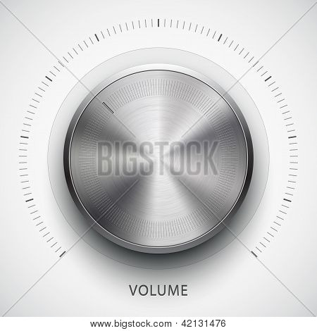 Pulsante Volume tecnologia con Texture metallo