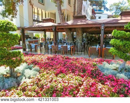 Goynuk, Antalya, Turkey - May 11, 2021: Buffet At Seven Seas Hotel Life Ultra All Inclusive And Kids