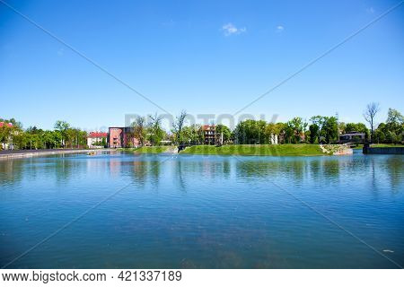 View Of The Kaliningrad, Russia. Blue Sky.
