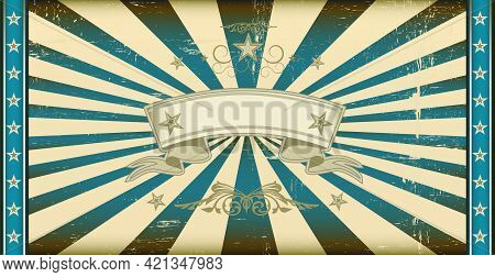 Retro Background, Cover, Poster Template Hippie Style From The 1960S.