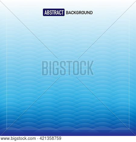 Abstract Background With Ellipse Pattern Shapes, Gradient Blue. Vector Illustration