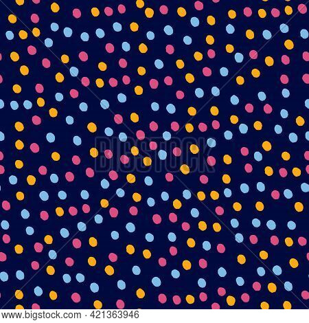 Seamless Dotted Pattern For Gift Wrapping Papaer, Surface Design And Other Design Projects