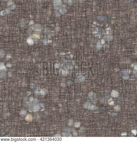Rustic Blotched Charcoal Grey French Linen Woven Texture Background. Blobby Neutral Old Vintage Clot