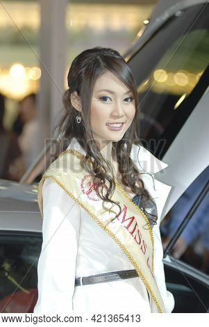 Bangkok-apil 5 Pretty At The28th Bangkok International Motor Show 2007 On Apil 5  , 2007 In Bangkok,