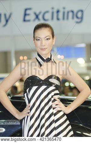 Bangkok-apil 5 Pretty At The28th Bangkok International Motor Show 2007 On Apil 5  , 2007 In Bangkok,