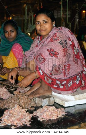 Indian Lady bombardements crevettes