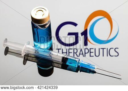 Kazan, Russia - May 22, 2021: G1 Therapeutics Is Biopharmaceutical Company Specializes In Small Mole