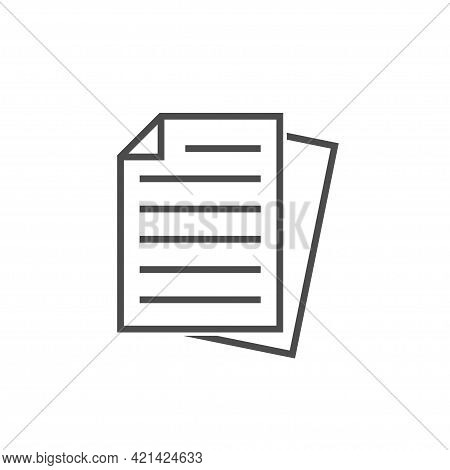 Paper Document Icon File Icon. Checklist Icon. Business Concept