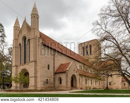 Historic Shove Memorial Chapel In Colorado Springs, Colorado