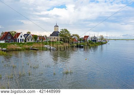 The ancient village Durgerdam at the IJsselmeer in the Netherlands