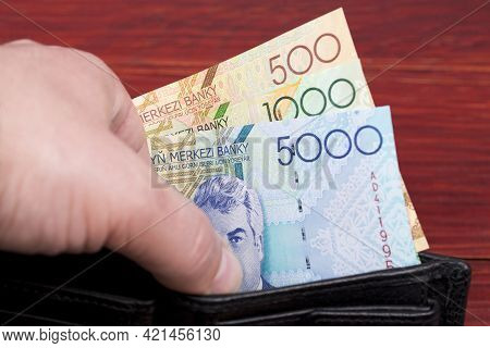 Old Turkmenistani Money - Manat In The Wallet