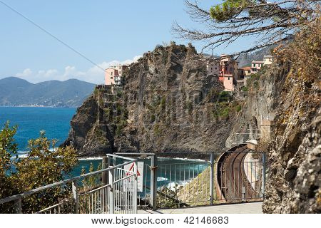 railway station of Manarola in Cinque Terre
