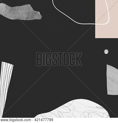 Abstract hand drawn scribble stroke and texture background mockup